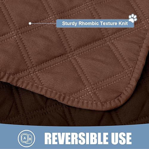 Miniatura 4 de Smiry - Cobija protectora, impermeable, reversible, lavable y suave para sofás, muebles y camas para mascotas, cachorros, gatos y niños (de 30 x 70