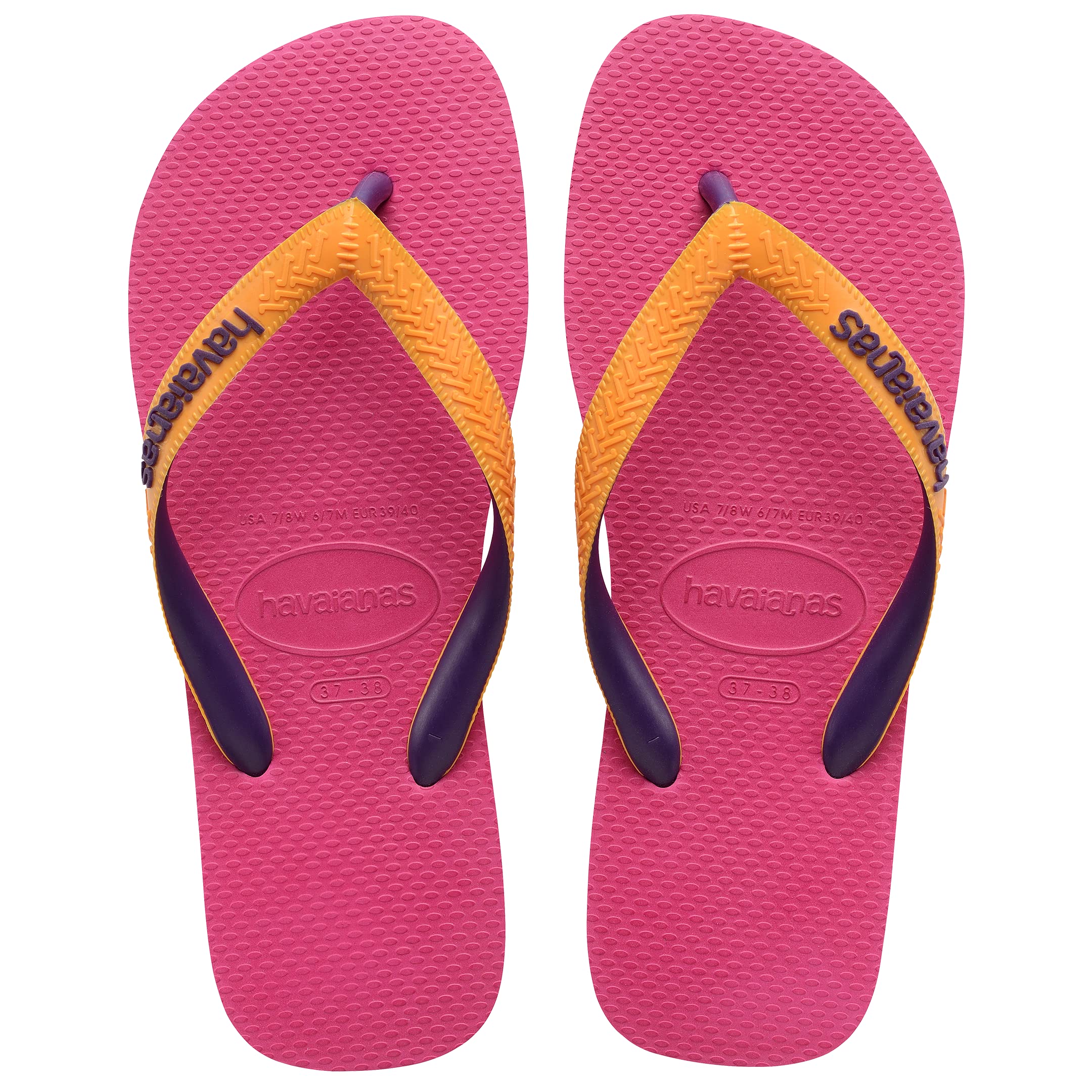 Havaianas Top Mix Unisex Adults FlipFlop Pink Electric 3.5/4 UK