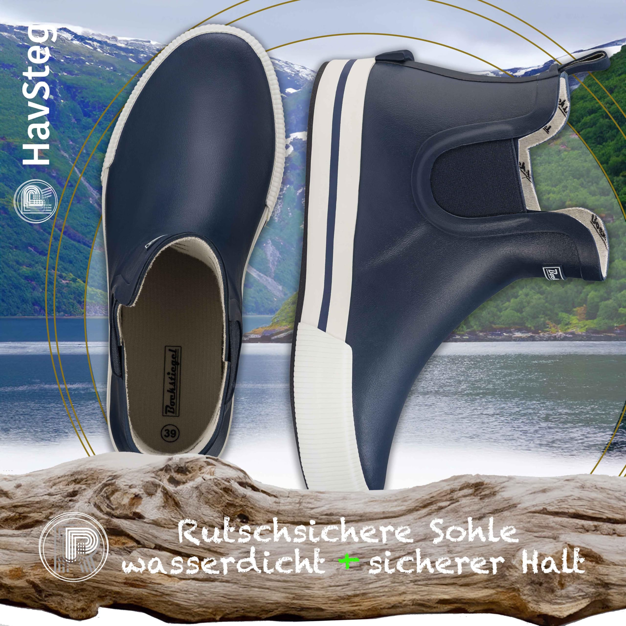 Ultrapower Unisex Gummistiefel | Regenstiefel aus dem Material Gummi l | Gummihalbstiefel | Matschstiefel Halbhoch | Brushed Design | Größen 36-47