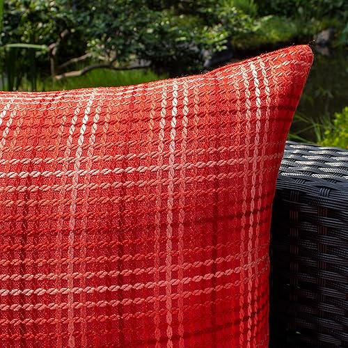 Miniatura 4 de Kevin Textile - Fundas de almohada impermeables de lino para exteriores, para sala de estar, sofá, día de las niñas, paquete de 2, 18 x 18 pulgadas,