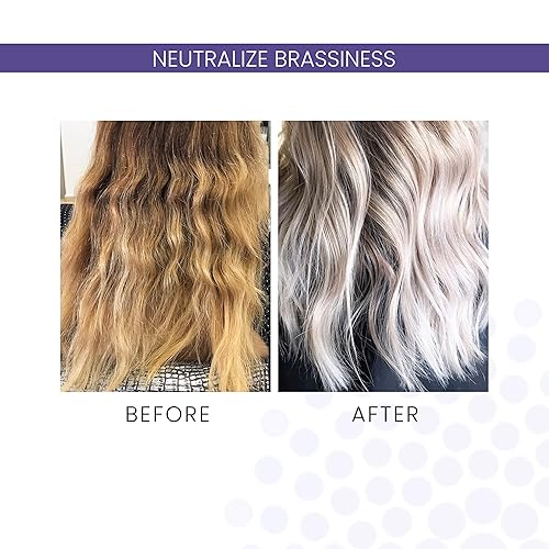 Miniatura 5 de ALOXXI Champú violeta  Champú morado para cabello rubio  Ilumina y elimina instantáneamente los tonos amarillos cobrizos en cabello rubio, blanco y