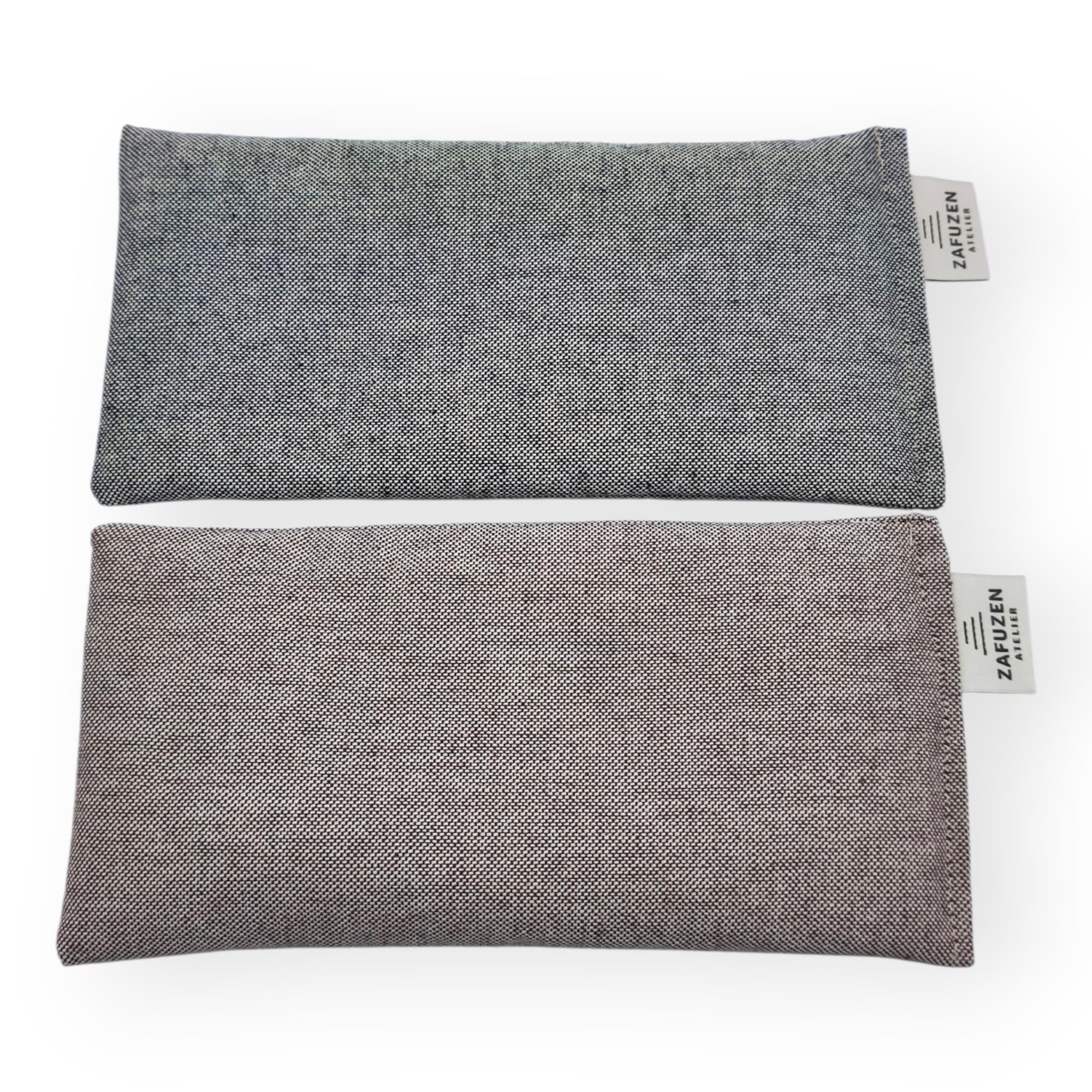 Pack 2 Almohadas para Ojos con Lavanda para Yoga – Deep | Pack de 2 sacos de semillas para ojos en algodón, con arroz y flor de lavanda para yoga, savasana y relajación.