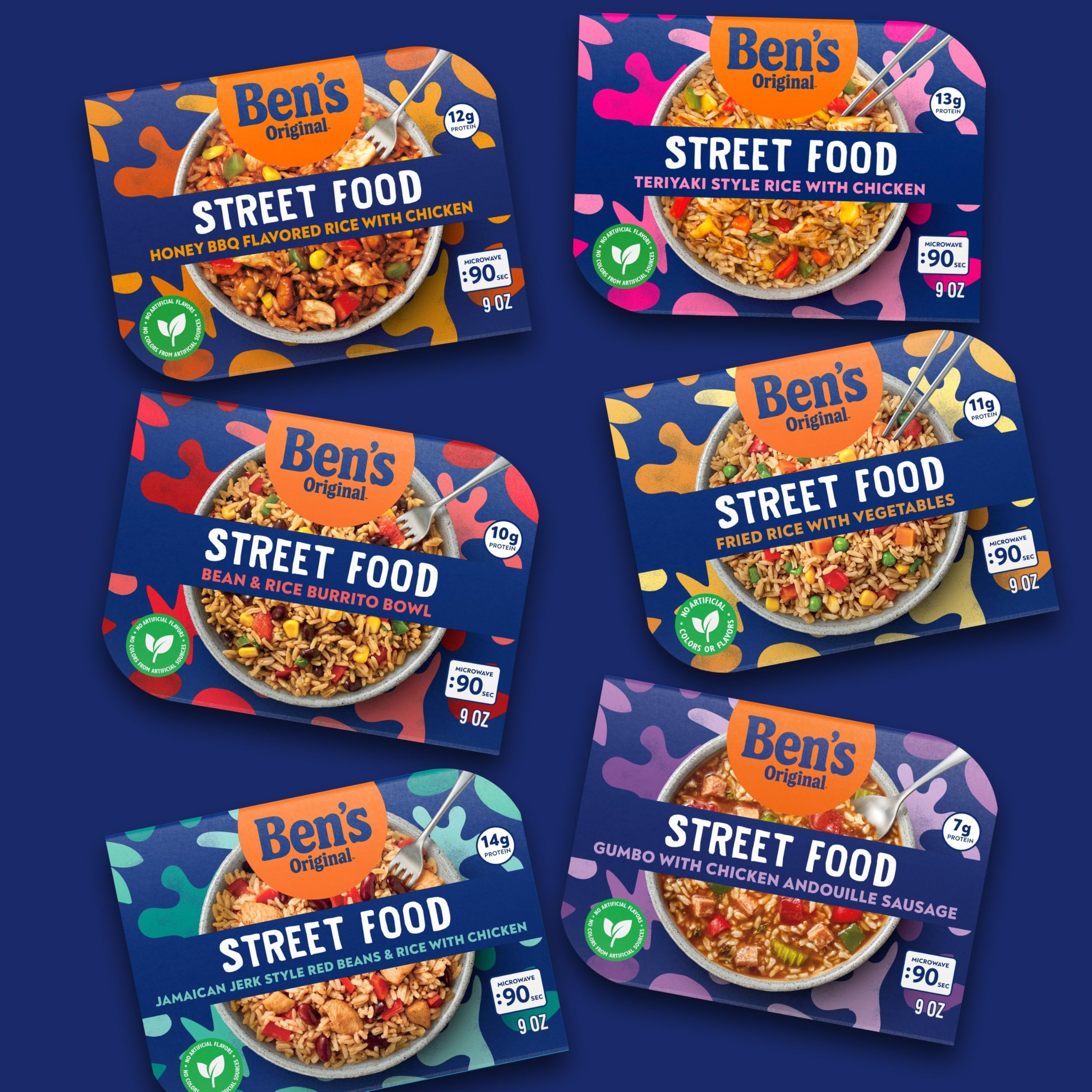 BENS ORIGINAL Street Food Teriyaki Style Rice with Chicken Prepared Entr e Microwavable Heat- -Eat Bowl in 90 — view 8