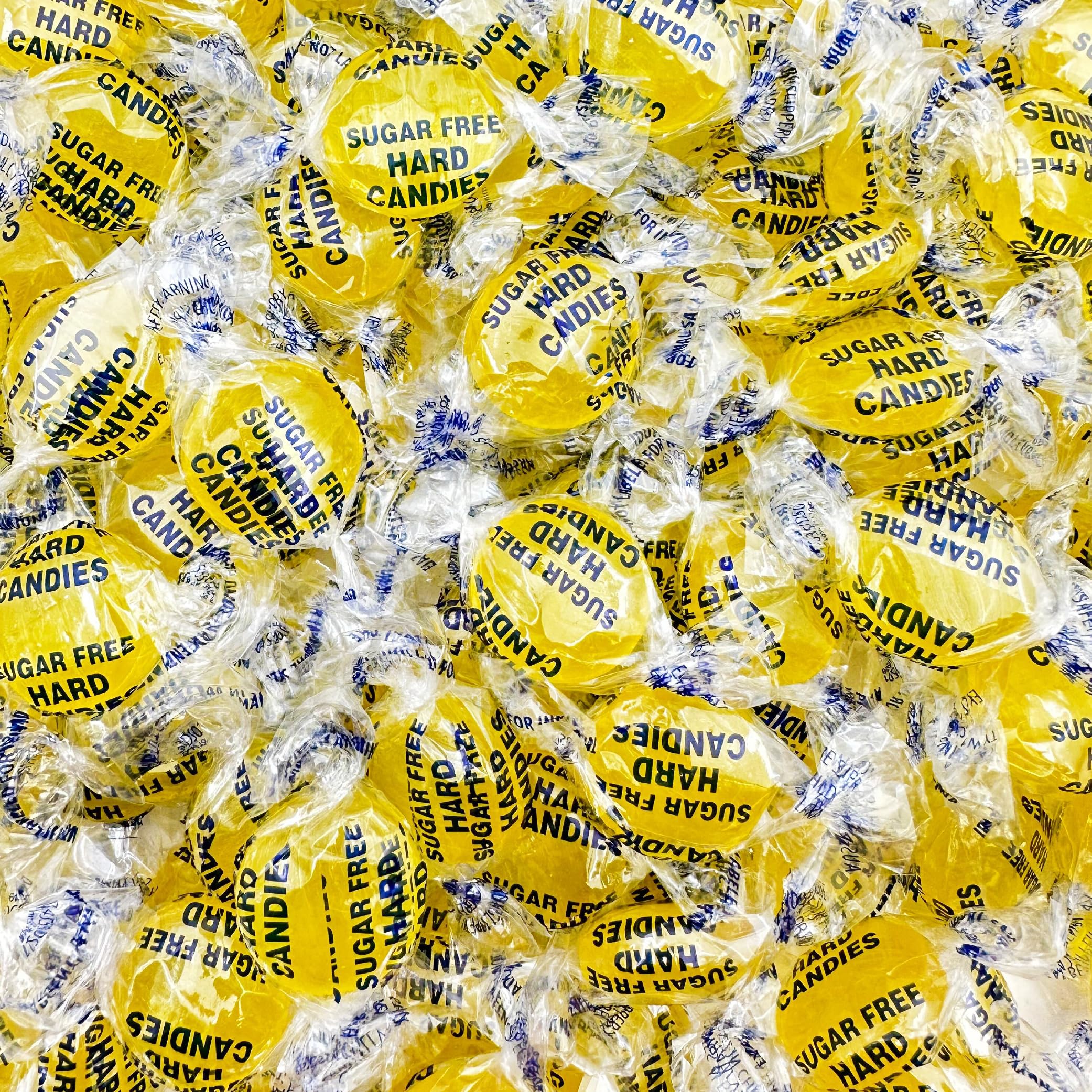 Sugar-Free Lemon Hard Candy | 1-Pound Pack | Refreshing Treats