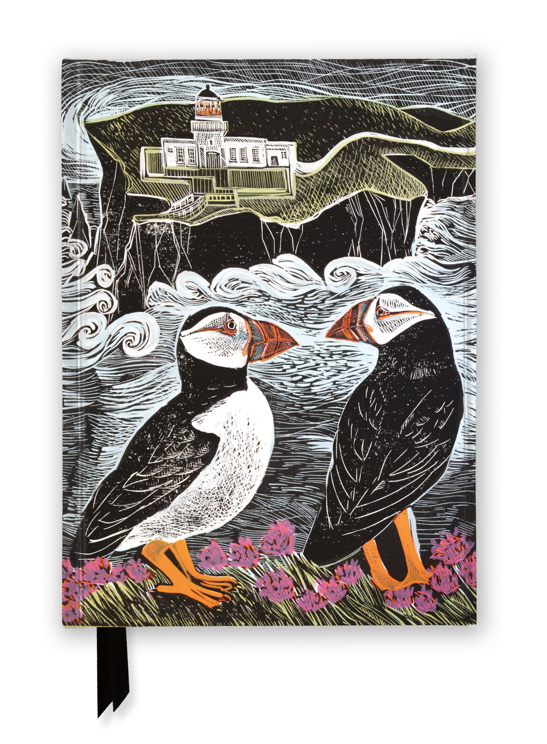 Angela Harding: Fair Isle Puffins (Foiled Journal) (Notebook / blank book)