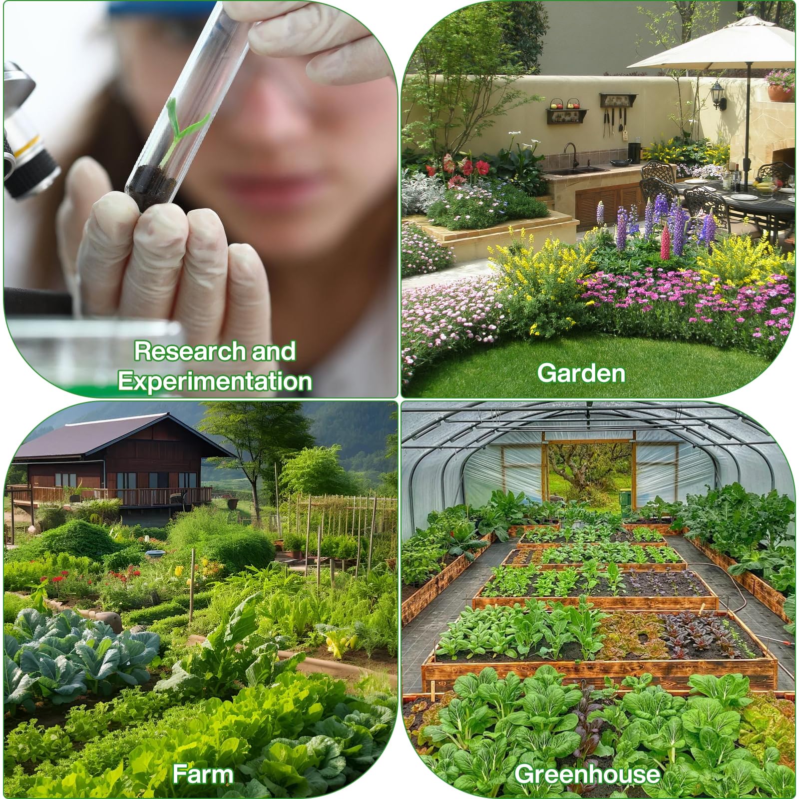 Misuratore di Suolo 4 in 1 per NPK e Temperatura, Sonda da 268mm Tester Digitale di Fertilità per Giardinaggio Domestico Piante e Orto