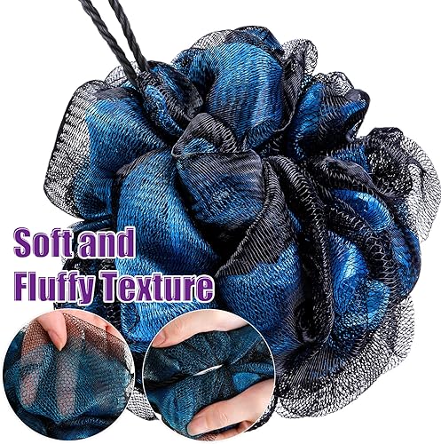 Miniatura 3 de 32 esponjas de baño para ducha a granel, 2.12oz, esponja de ducha de carbón de bambú, esponja de ducha grande de malla suave para hombres y mujeres,