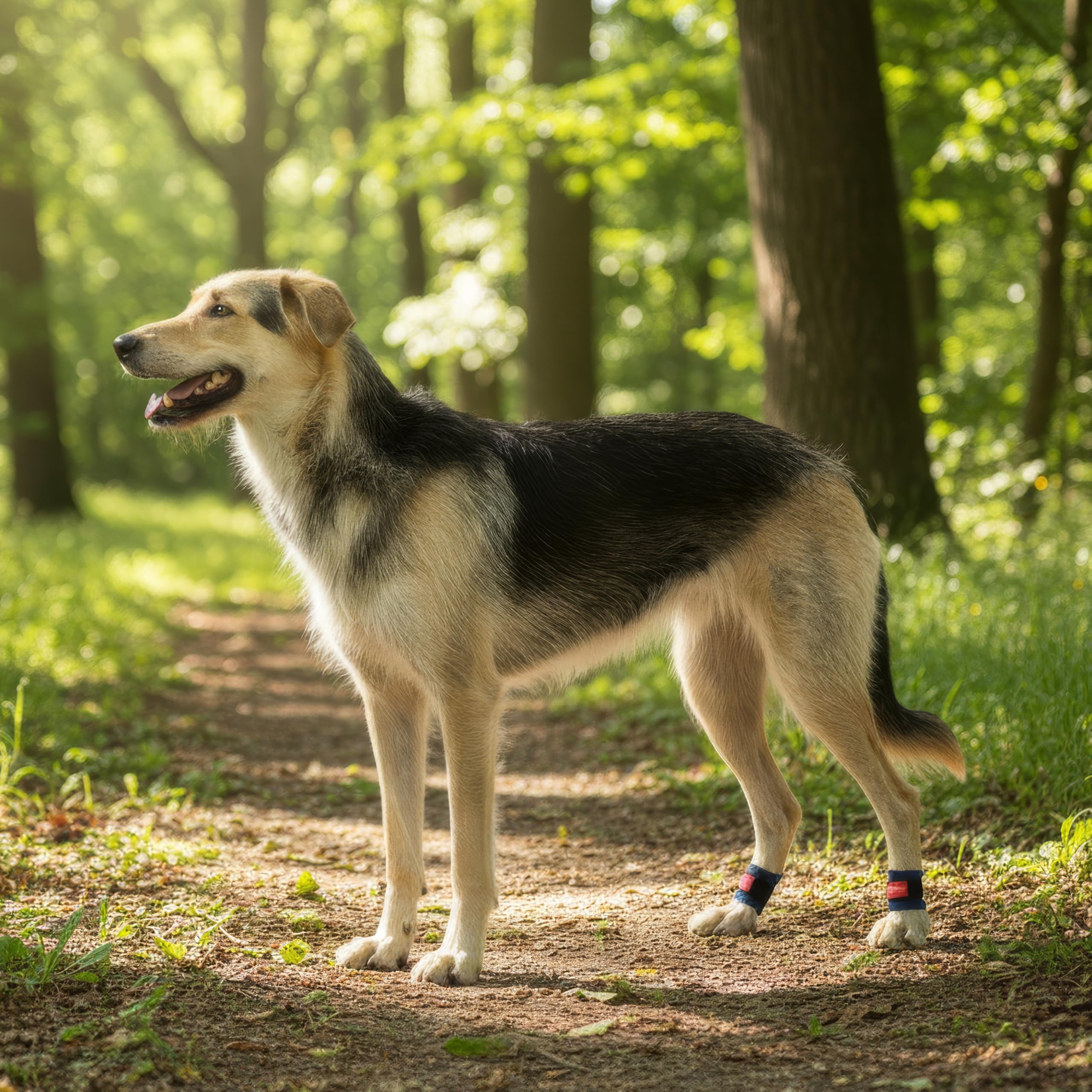 Krallenschutzbandage Gr. M30 für Hunde, Schutz für Wolfs- und Daumenkralle, doppelseitiges Fleece, für Hundesport, Jagd & Agility