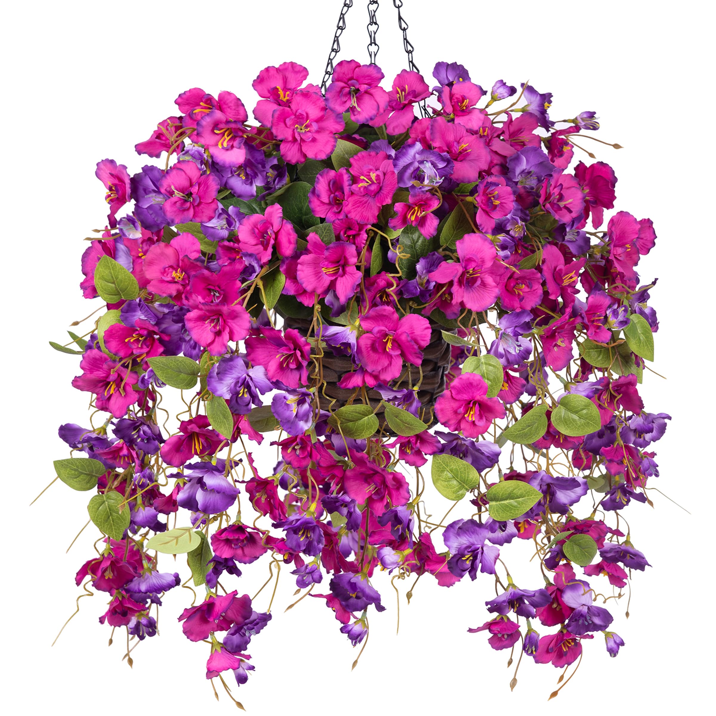 HyeFlora Artificial Hanging Hibiscus Basket