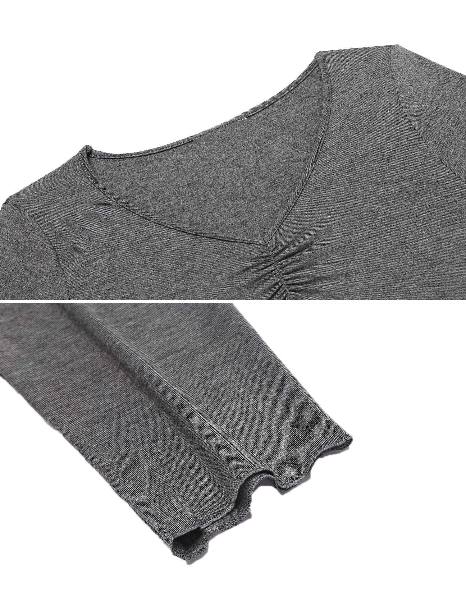 MAXMODA Pigiama Donna Pigiami Due Pezzi Maglietta Manica Lunga e Pantalone Lungo S-XXL