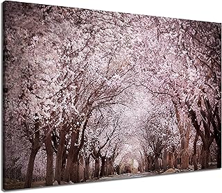 NAN Wind 1 Piece Modern Cherry Blossom Trees Large Wall Art Canvas Picture Artwork Landscape Wall Decor Wall Art Canvas Ho...