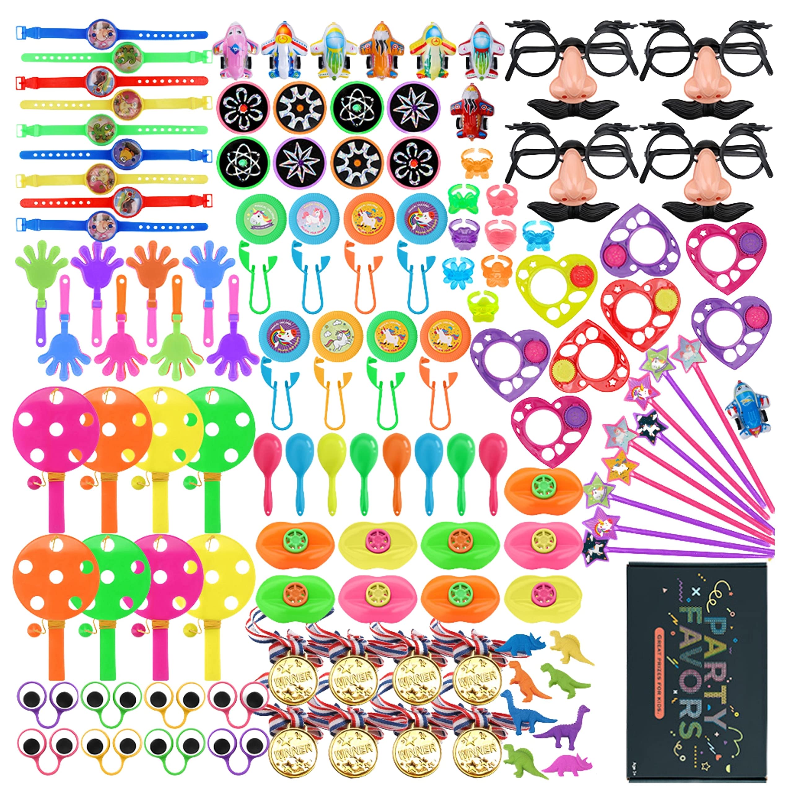 Party with EmmaParty Favor Set Carnival Prizes for Kids, 120 Pieces