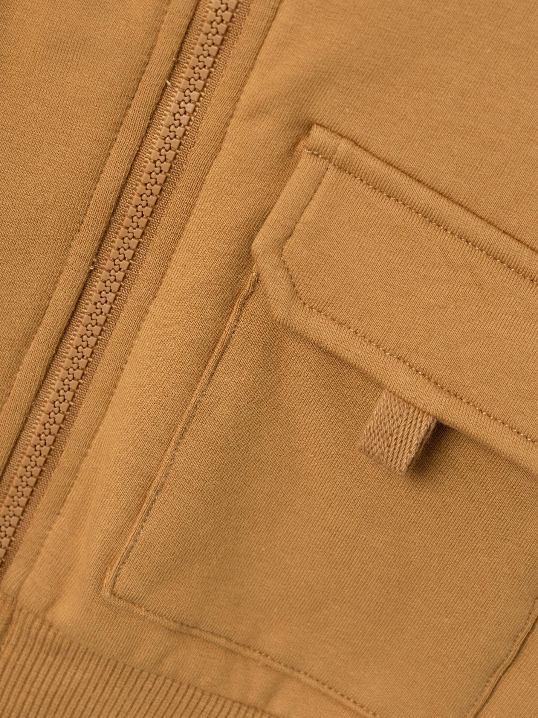 NAME IT Nbmsanus Ls Sweat Card Bru Veste de survêtement Bébé garçon