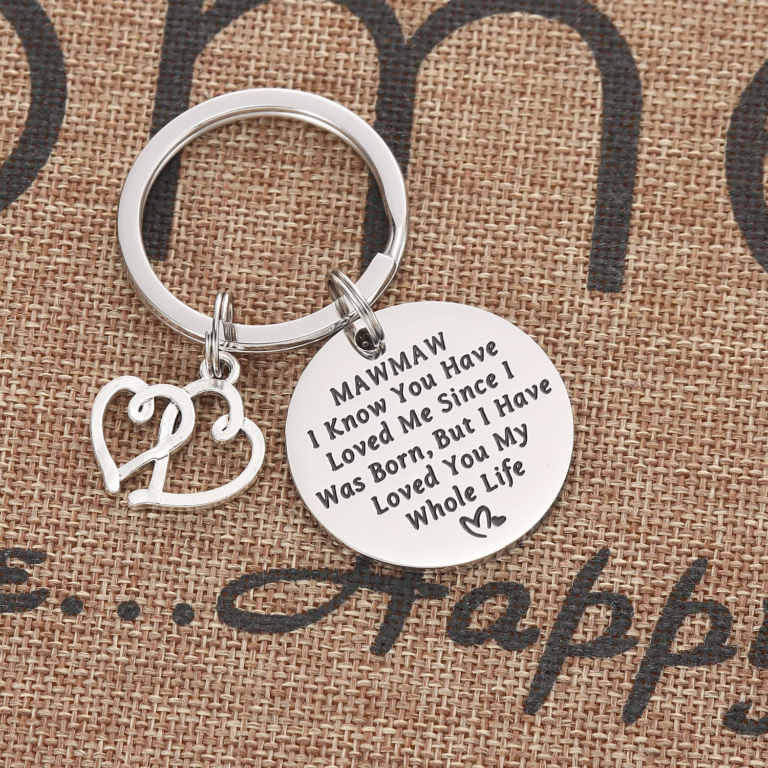 Kivosliviz Mawmaw Keychain Gifts for Women Her Maw Maw Key Chains Worlds Greatest Best Mammaw Ever Jewelry Mamaw Keyring Mawmaw Keychain