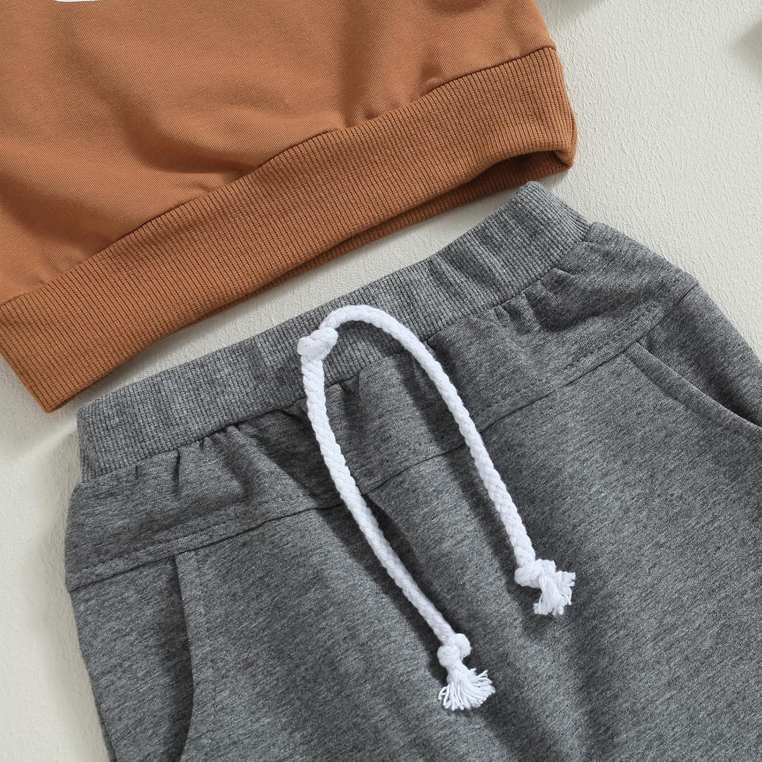 Infant Baby Boy Outfits Football Print Sweatshirt Top with Elastic Pant 2Pcs Toddler Fall Winter Clothes Set - Image 5