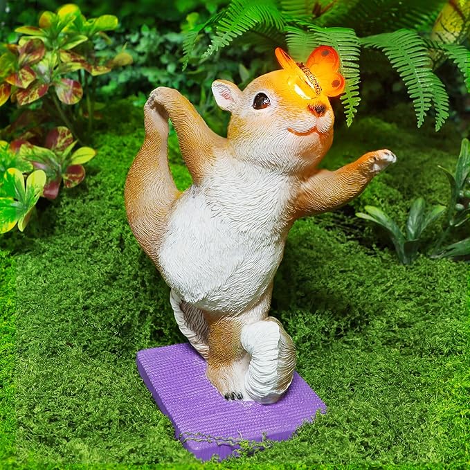 Solar Squirrel Doing Yoga