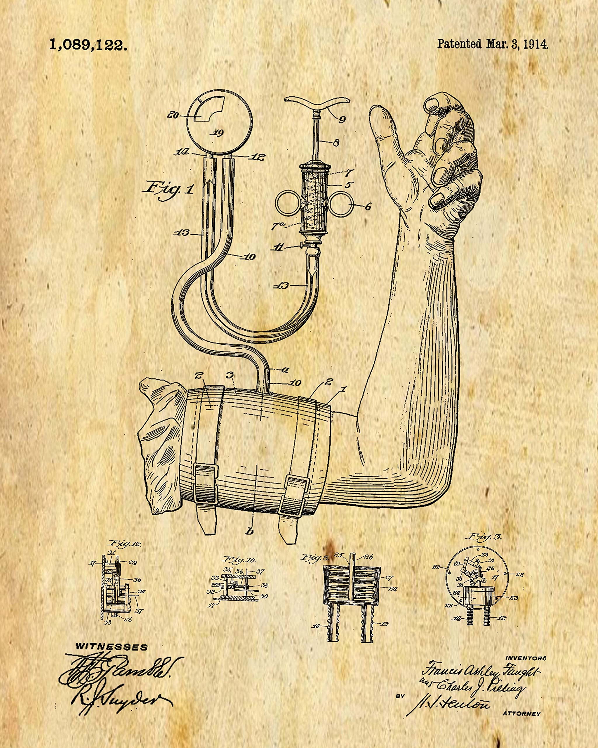 Amazon.com: Vintage Medicine Wall Art Patent Prints - Set of 6