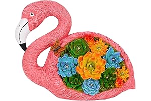 Solar Flamingos for the Yard: Mood Lab Garden Decor – 9” Outdoor...