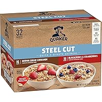 Vista 12 de Avena instantánea Quaker, paquete variado de 2 sabores sin gluten, 32