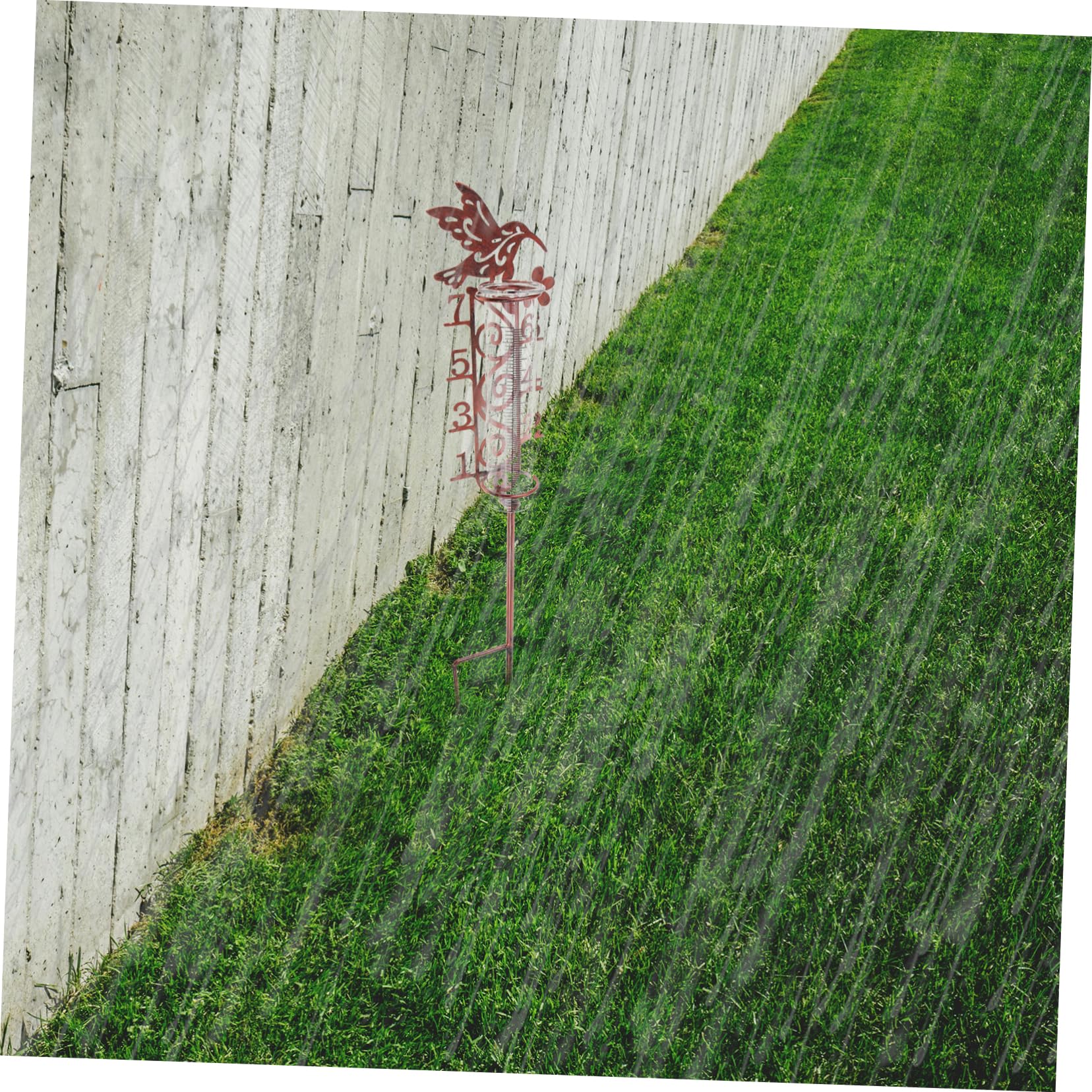 SOLUSTRE 3stücke Outdoor Regenmesser Mit Metallpfahl Präziser Regenmesser Für Garten Dekorative Messvorrichtung Für Niederschlag Kapazität Wetterfest Und Tragbar