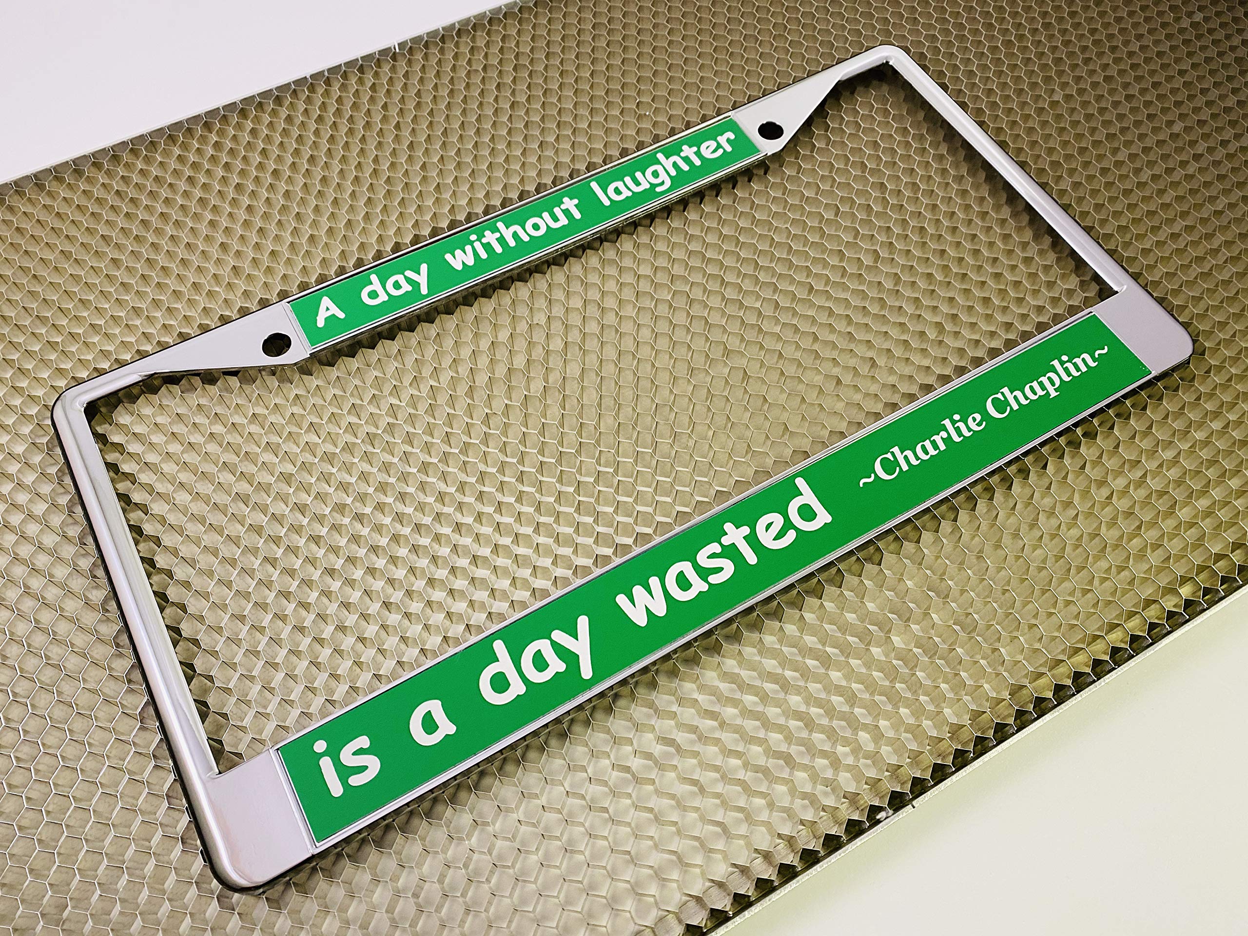 Custom Personalized Metal Laser Engraved Car License Plate Frame with Free caps - Picture 32 of 132