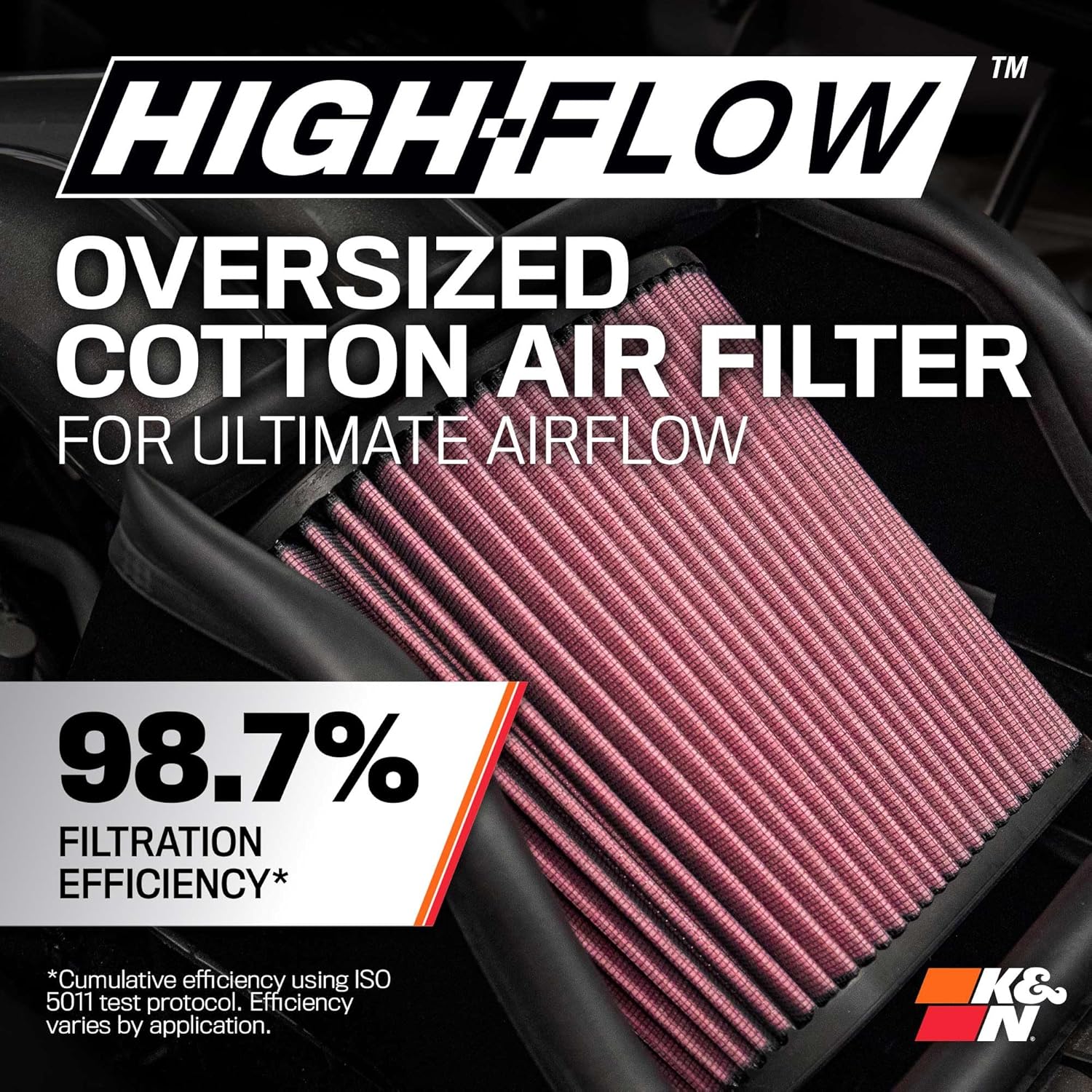 K&N Cold Air Intake System: High-Flow Air Filter, Increase Performance & Towing: Compatible with 1996-2000 (C2500 & SELECT MODELS), 57-3013-2