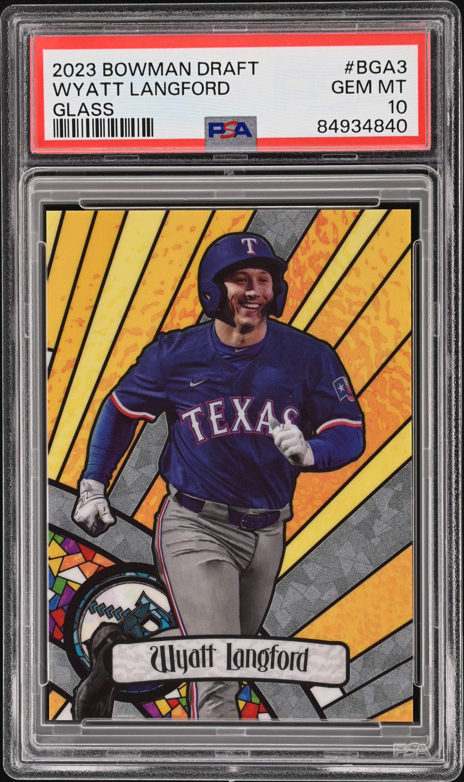 Amazon.com: Graded 2023 Topps Bowman Draft Wyatt Langford #BGA3 