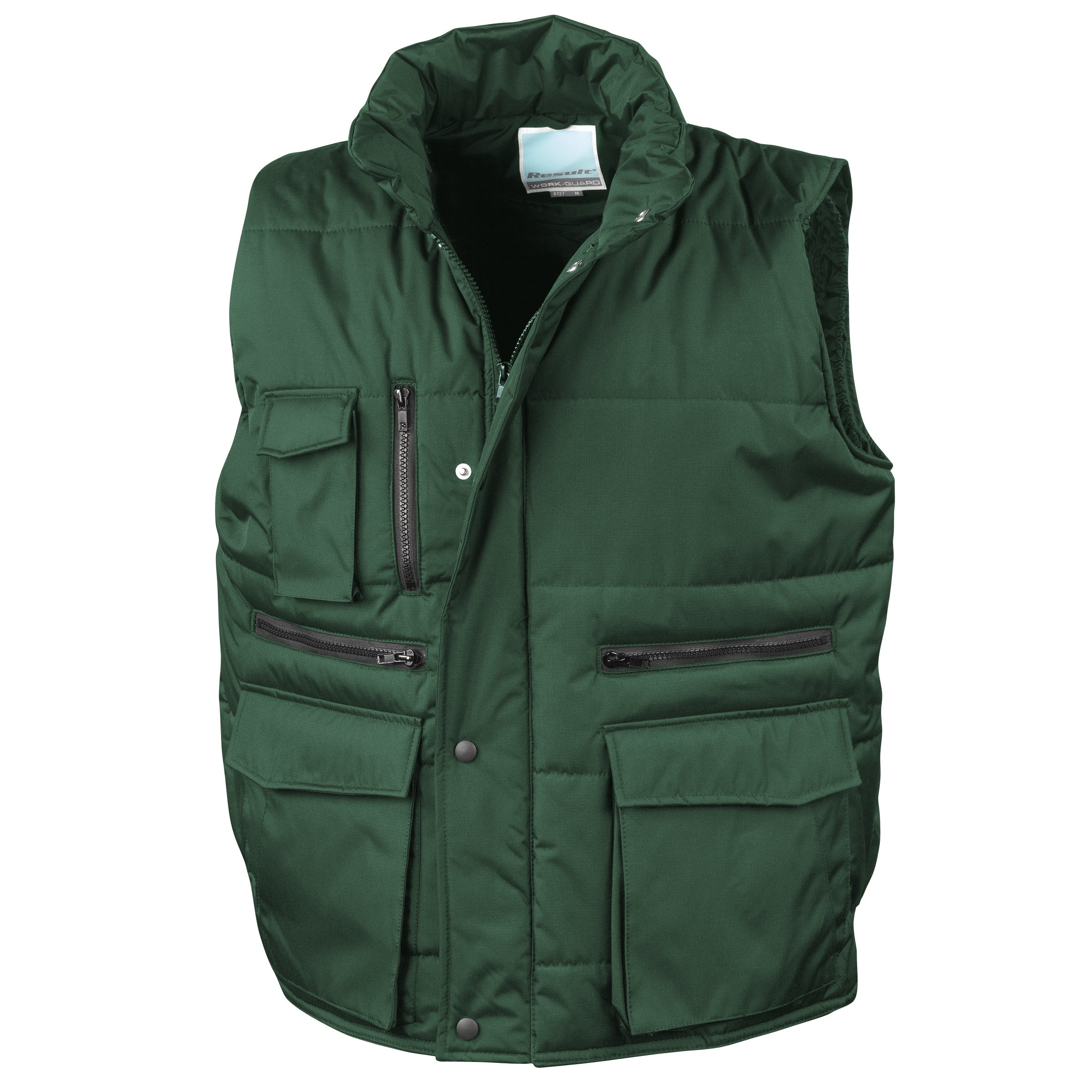 Result Men's Bottle Green Workguard Gilet Bodywarmer Green Xl