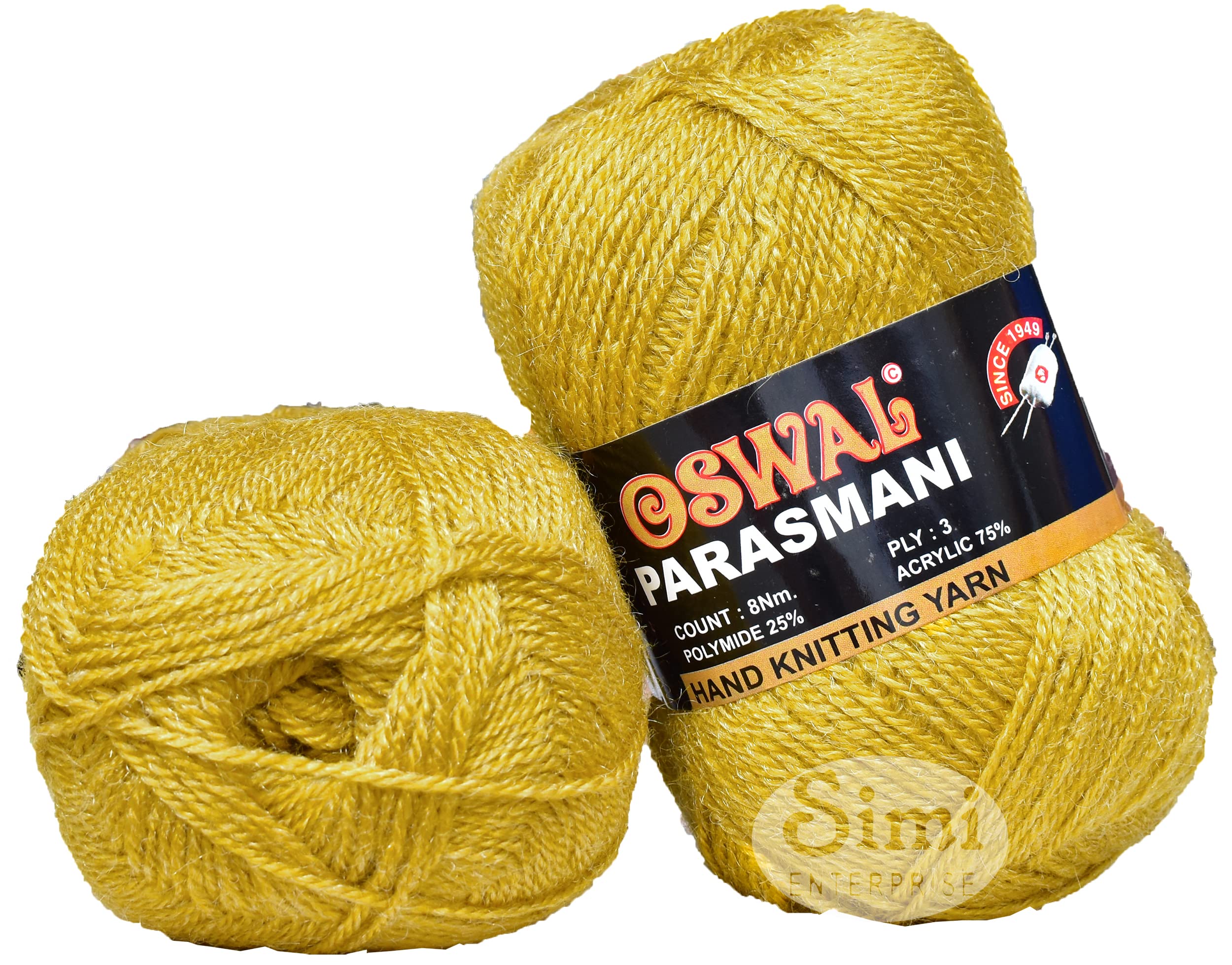 OSWAL 3 Ply Knitting Yarn Wool, Lado Pila 400 GMS Best Used with Knitting Needles, Crochet Needles Wool Yarn for Knitting.-OB Art-FJB