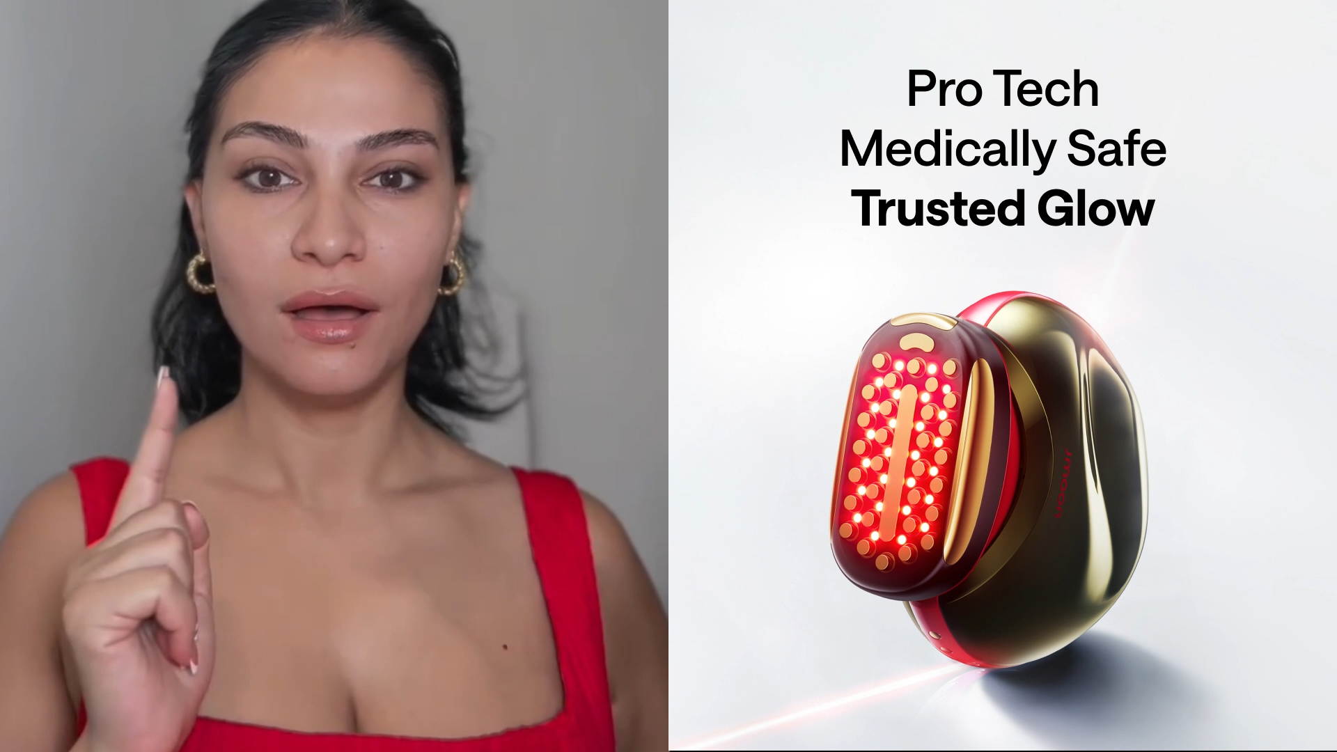 JMOON Microcurrent Facial Device, M30U Red Light Therapy for Face