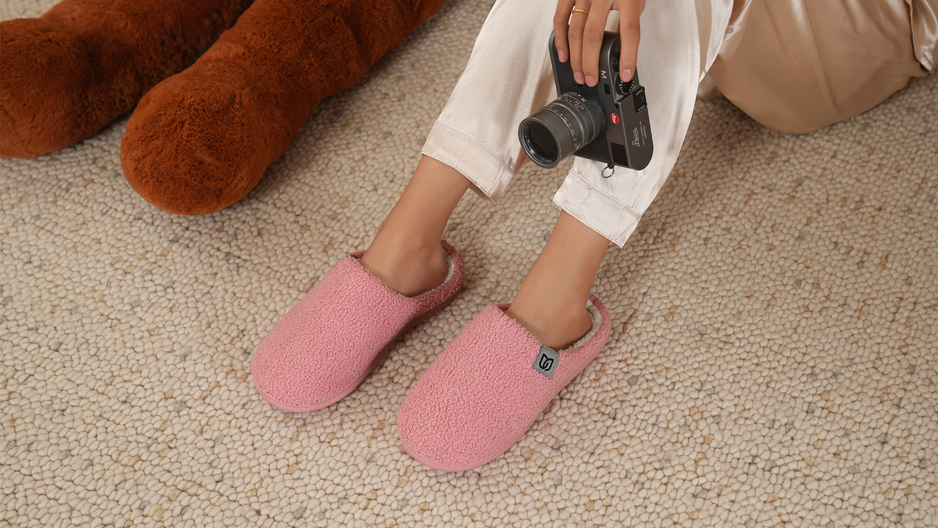 Baffies Pantofole Donna Rosa Chiaro, Calde E Morbida Suola Antiscivolo, Taglia M (6-9 UK) - 4