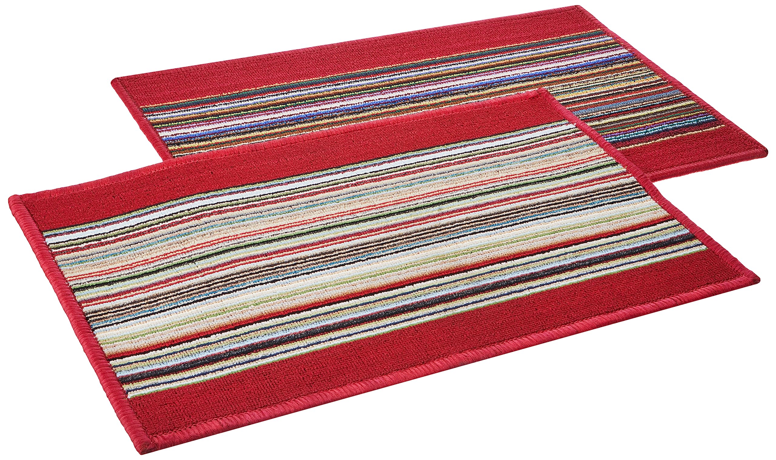 Amazon Brand - Solimo Premium Polypropylene Home Decor Doormats (Pack of 2, Red), Rectangular, 58 x 38 cm (B0C4PYRB1K) Amazon Price History, Amazon Price Tracker