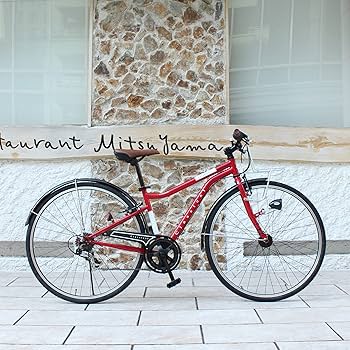 Amazon | クロスバイク 700c シマノ6段変速ギア カラーリム