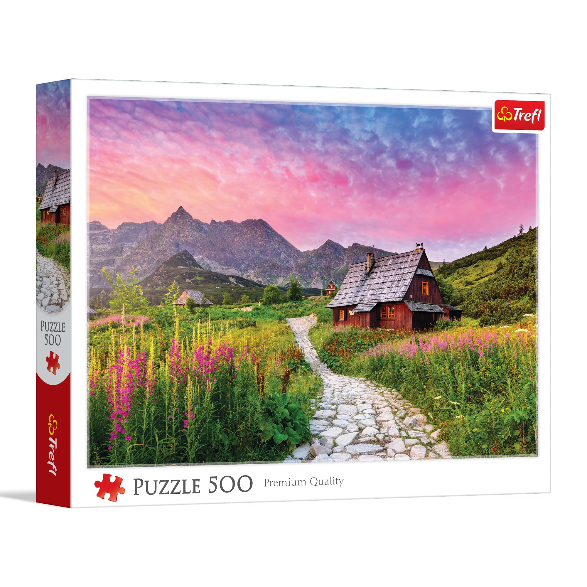 Trefl - Hala Gąsienicowa, Tatry, Polska - Puzzle 500 Elementów - Układanka DIY, Kreatywna Rozrywka, dla Dorosłych i Dzieci od 10 lat
