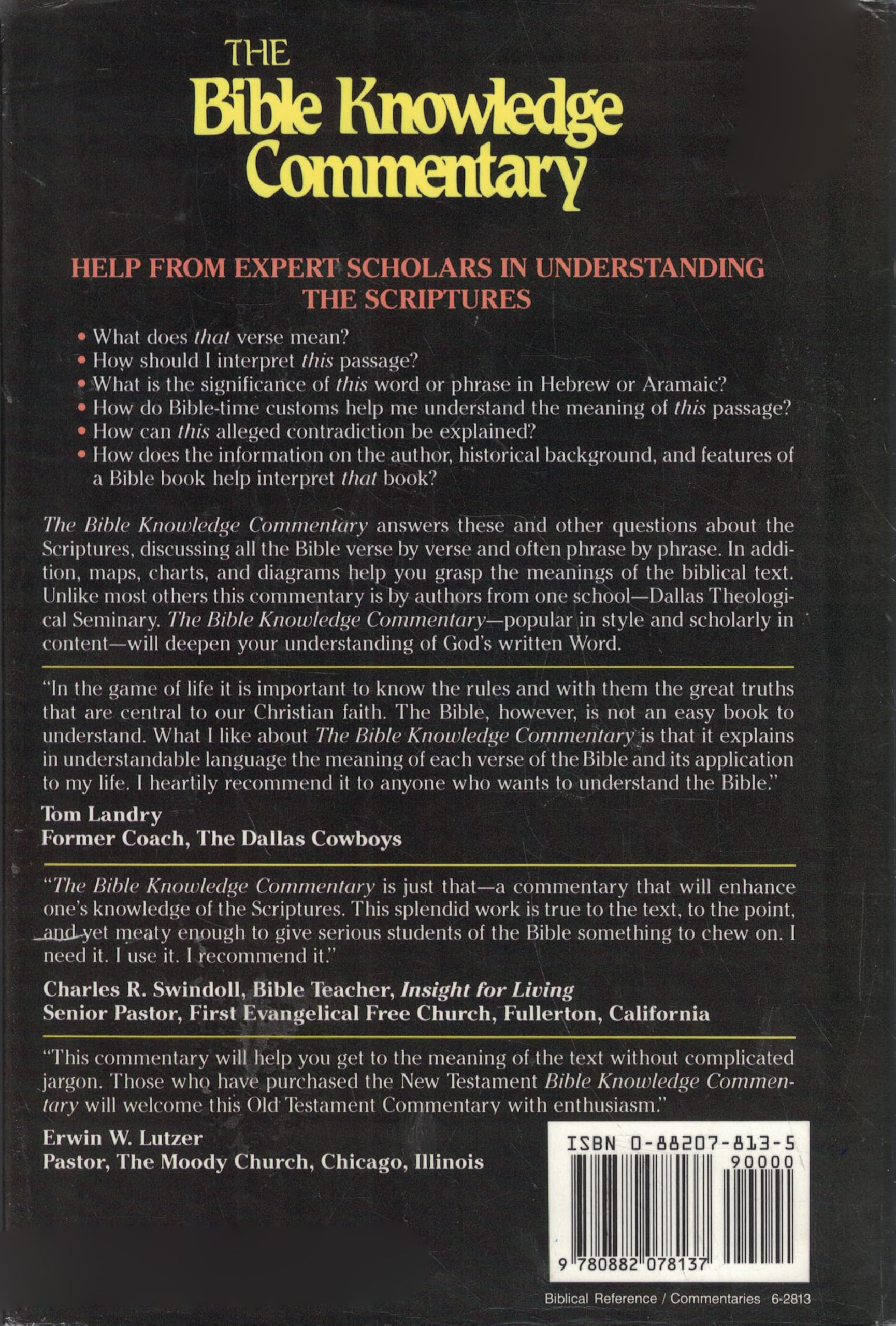 Bible Knowledge Commentary Old Testament: An Exposition of the Scriptures
