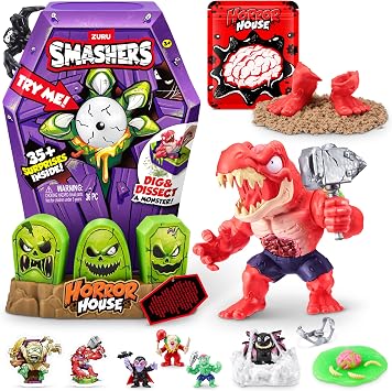 Smashers Mega Horror House Black by ZURU, Interactive Toy, Collectable Toy for Kids and Teens