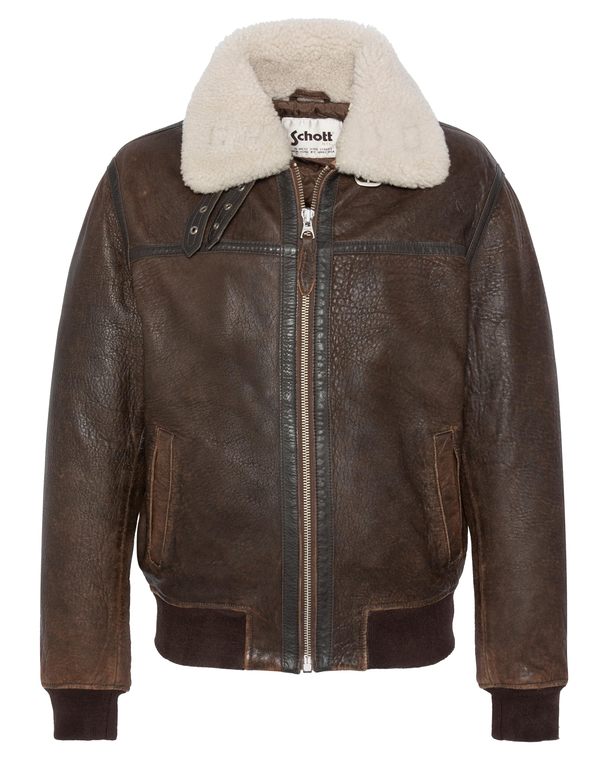 Schott NYC Lcbombardier Giacca in pelle Uomo (Pacco da 1)