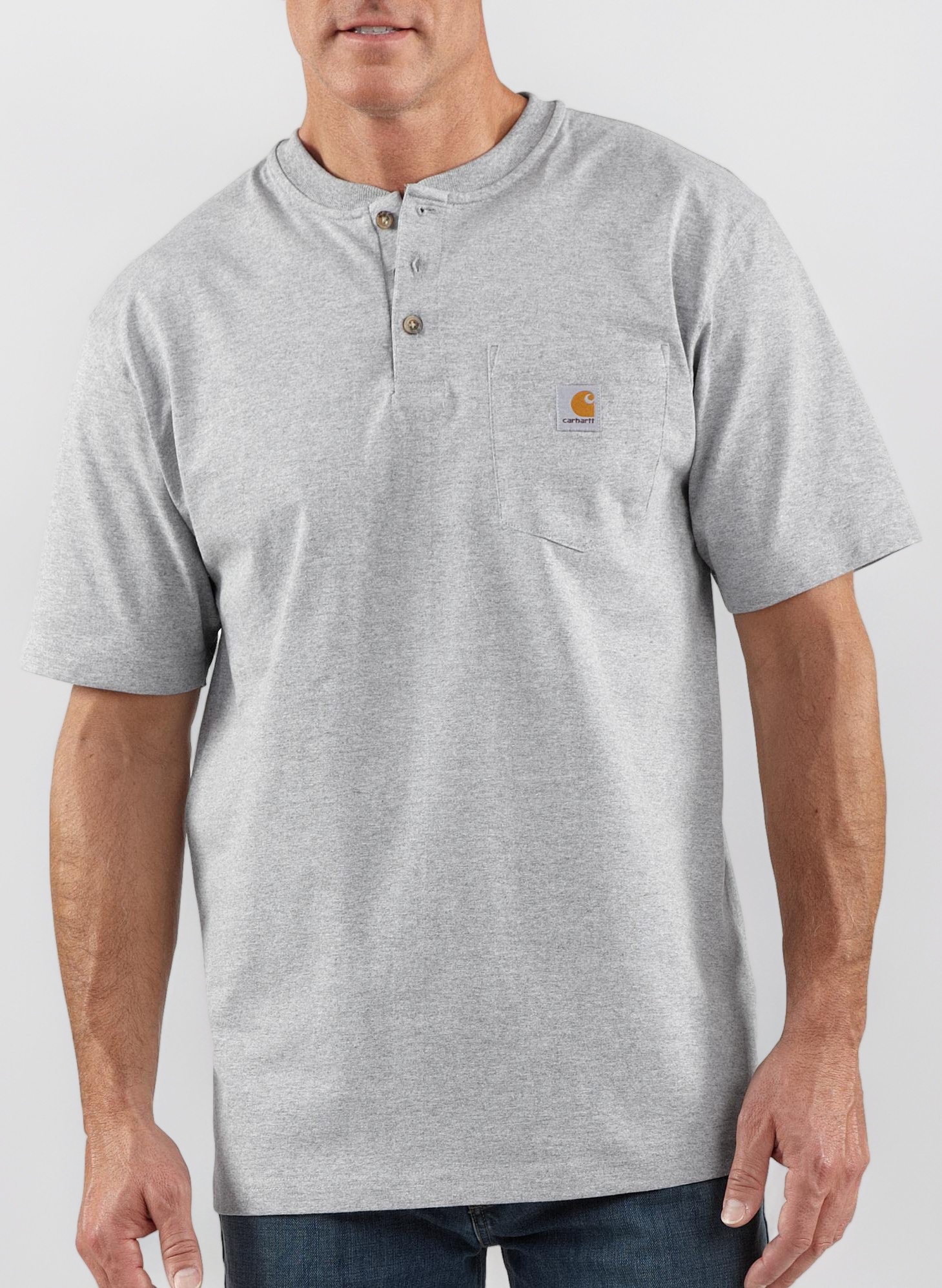 Carhartt Men's Workwear Pocket Henley Shirt (Regular and Big & Tall Sizes)