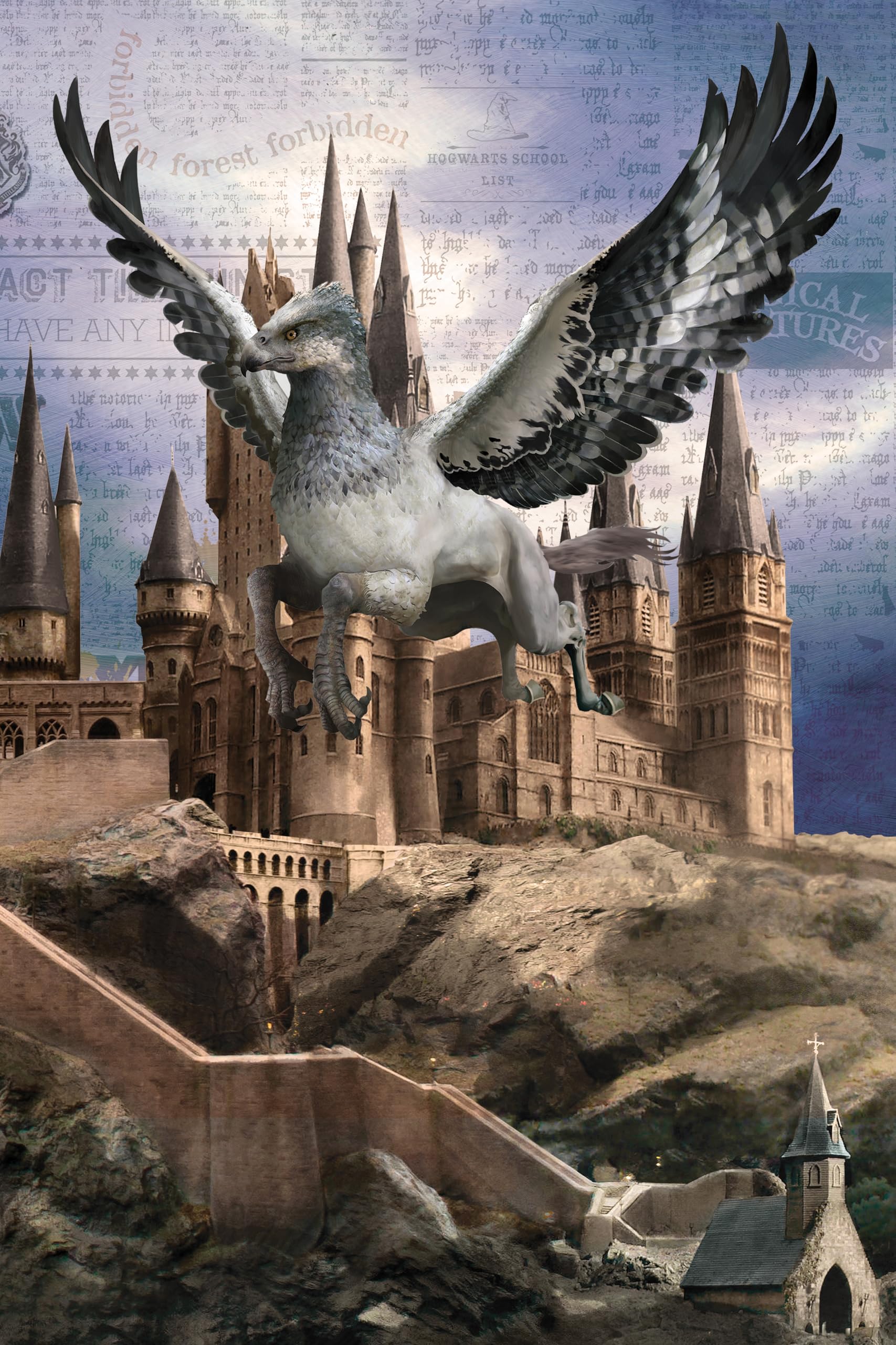 PRIME 3D | Harry Potter - Buckbeak | 3D Lenticular Jigsaw Puzzle | 46cm x 31cm - 300 pcs | Games & Puzzles | Ages 6+