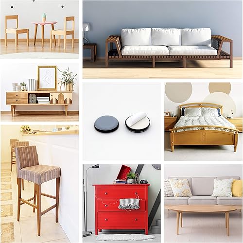 Miniatura 3 de CSFMC - Almohadillas deslizantes autoadhesivas para muebles mesasillaarmariosofá deslizantes protege el suelo deslizándose como por arte de magia