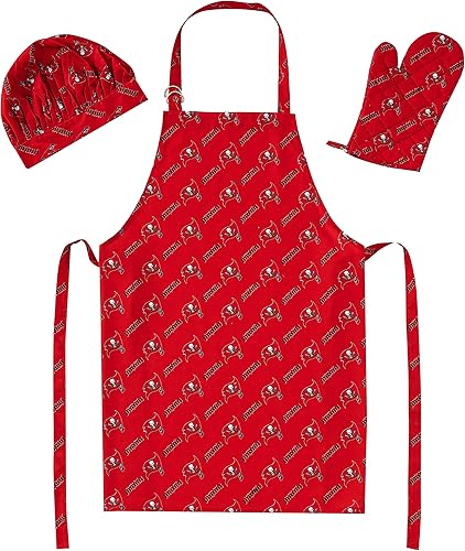 Miniatura 15 de Northwest NFL unisex-adult 3-piece Apron, Oven Mitt and Chef Hat Set