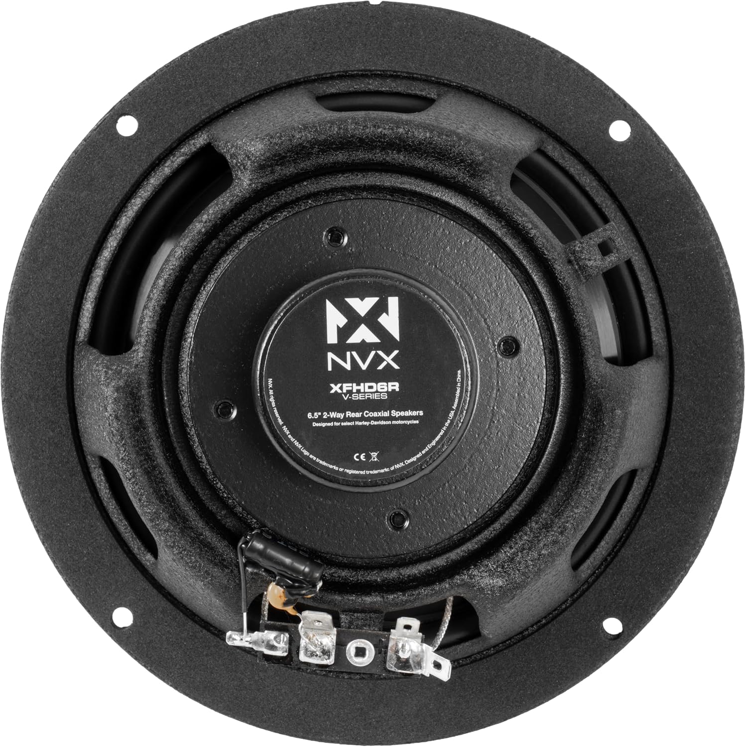 6.5” 2 Ohm Motorcycle Speakers for Harley-Davidson Touring 2014 Up (Pair)