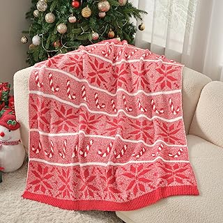 Snuggle Sac Christmas Snowflake Throw Blanket for Couch 50x60 inches, Ul...