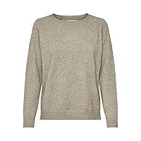 ONLY ONLLESLY Kings L/S Pullover Knt Noos Maglione, Multicolore (Beige Detail: W. Melange)