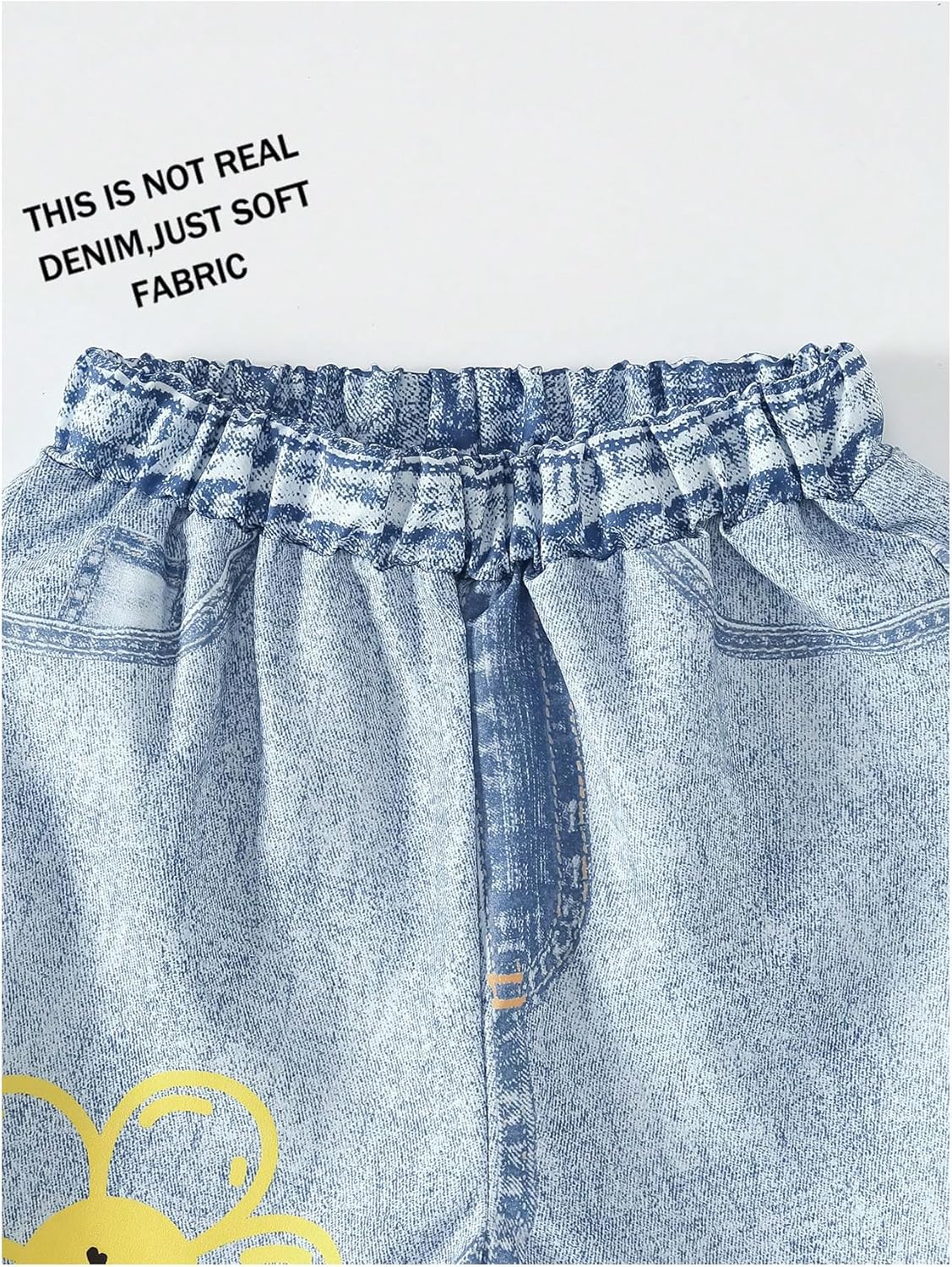 OYOANGLE Girl's Y2K Wide Leg Baggy Pants Casual Graphic Elastic Waist Trousers - Image 6