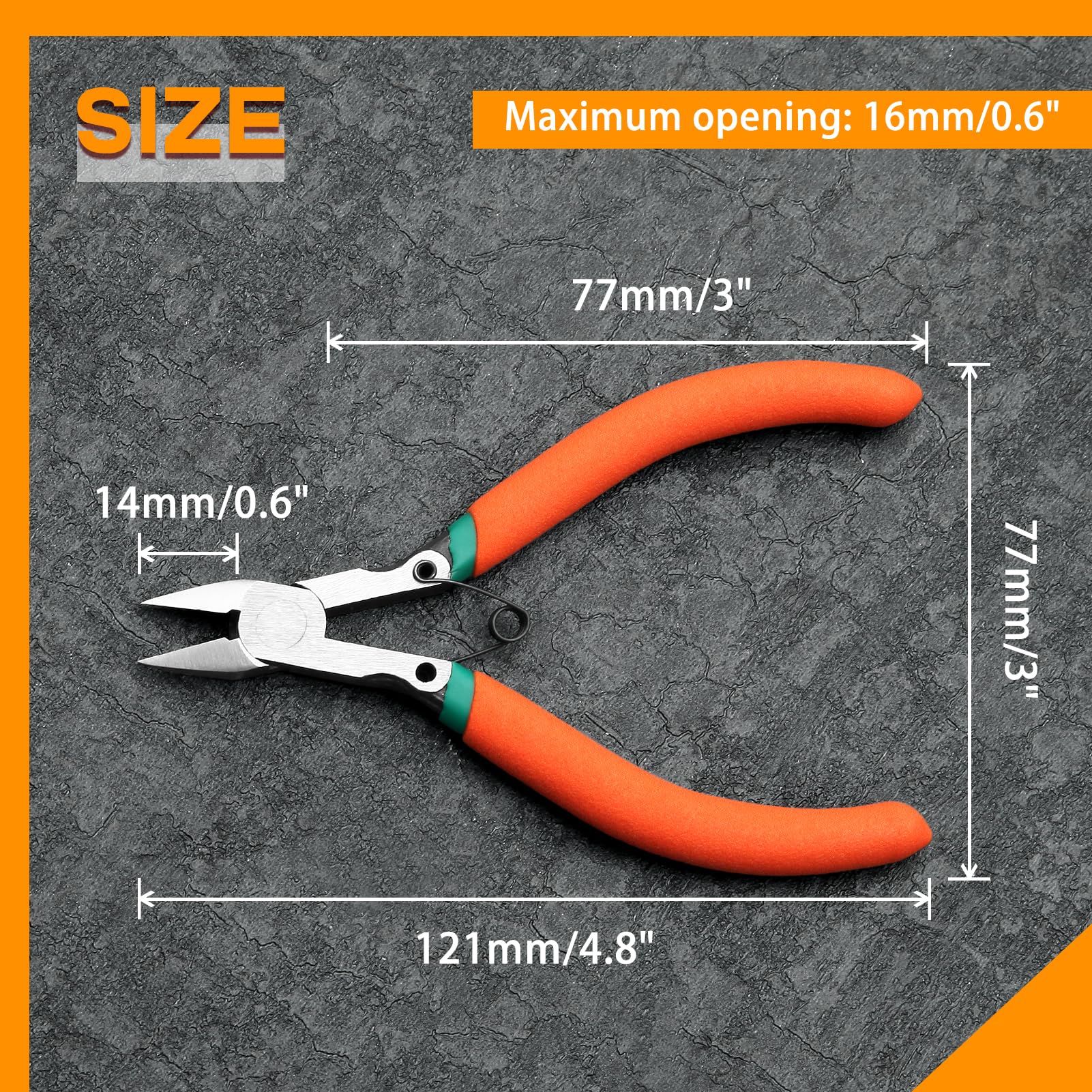 SPEEDWOX Modellbauzange 45° - Präzisions Seitenschneider Mit Schutzhülle