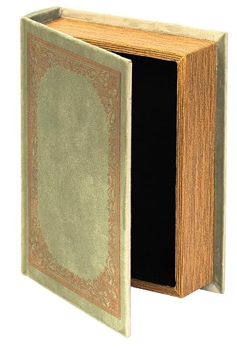 Vintiquewise Decorative Vintage Book Shaped Trinket Storage Box - Antique