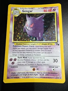 Gengar Holofoil - Fossil - 5 [Toy]