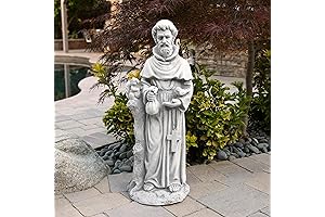 Alpine Corporation 31"" Saint Francis of Assisi Garden Statue