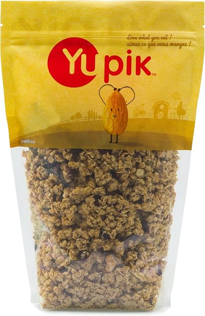Yupik Cranberry & Céréales de cajou avec avoine, 1 kg, kasher, snack en bonne santé, morses de Granola à faible teneur en calories, source de fibres & Protéines, idéales pour le snacking & Demandes de cuisson